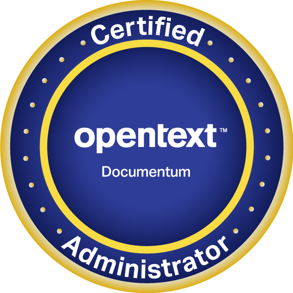 OpenText Documentum Administrator Badge